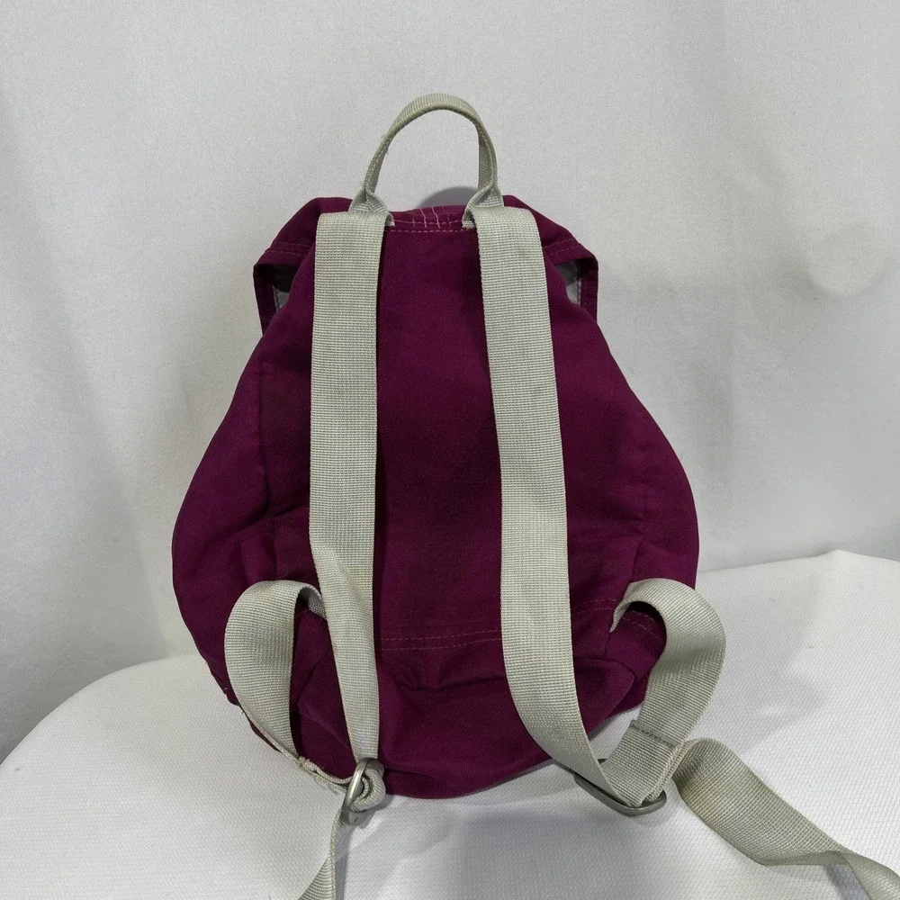 Vintage 90's Nike Small Backpack Fabric Drawstring Swoosh Logo Pink Purple